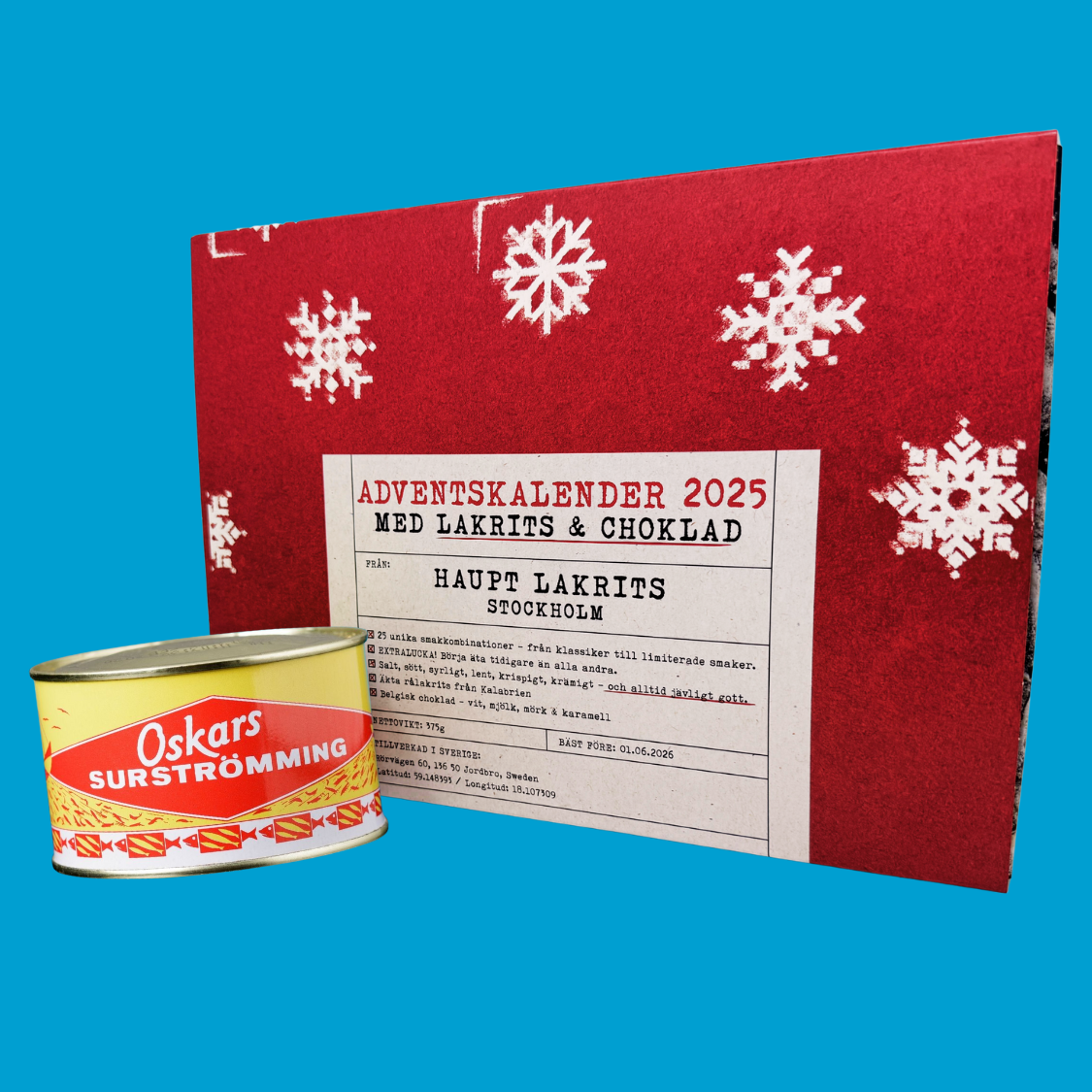 DOUBLE SWEDISH TROUBLE: Oskars Surströmming 300 g & LICORISE ADVENT CALENDAR 2025