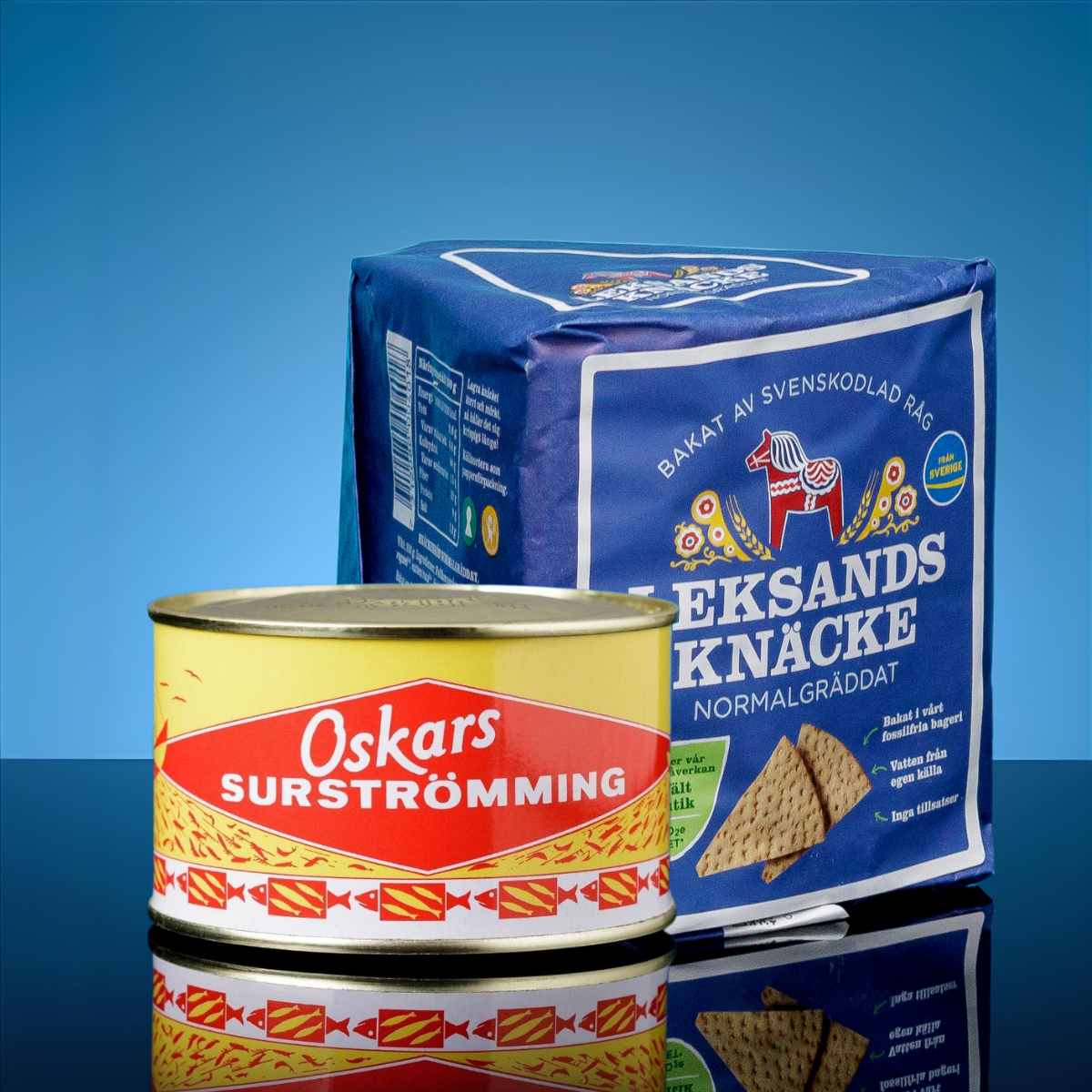 Oskars Surströmming 300 g + Leksands Knäckebröd Bread 200 g